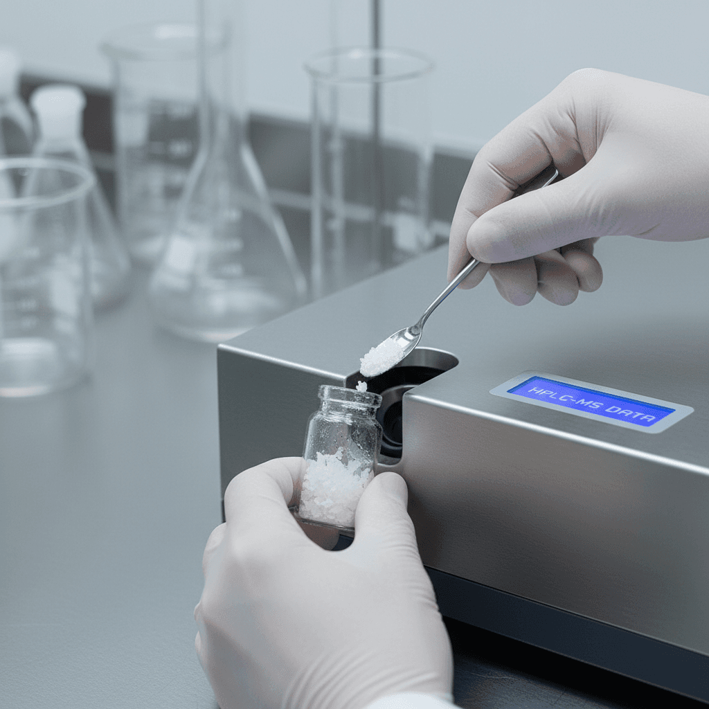 Amino acid analysis samples and test results in modern laboratory setting